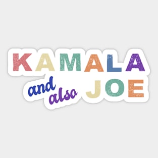 Kamala Harris Vice President and also Joe Biden Funny Retro Vintage Sticker